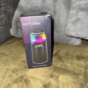 Black Air Purifier with Multicolor LED Brand new